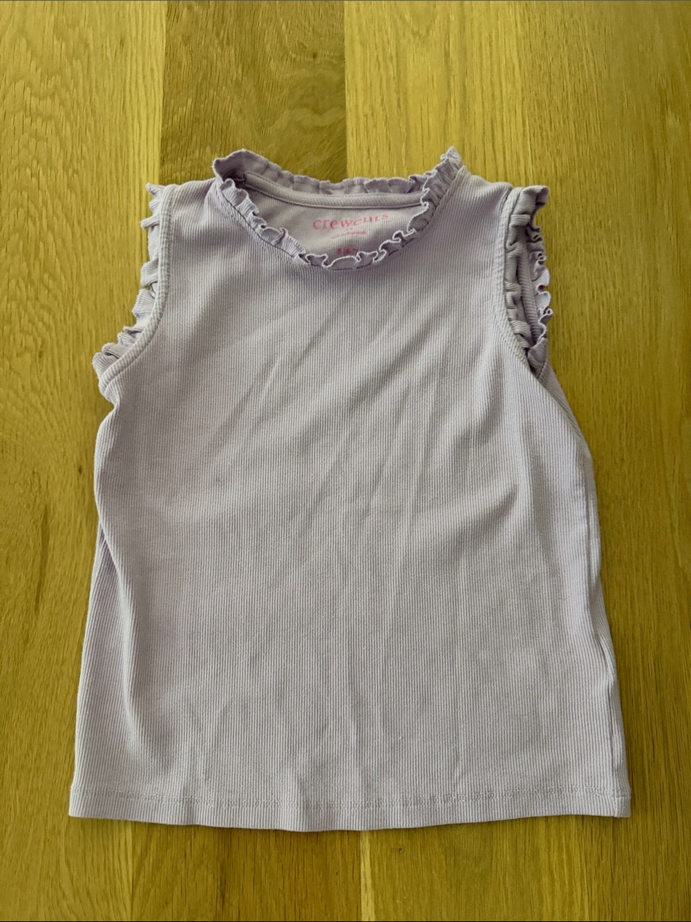 Crewcuts Lilac Ruffle-Trim Sleeveless Tank Top